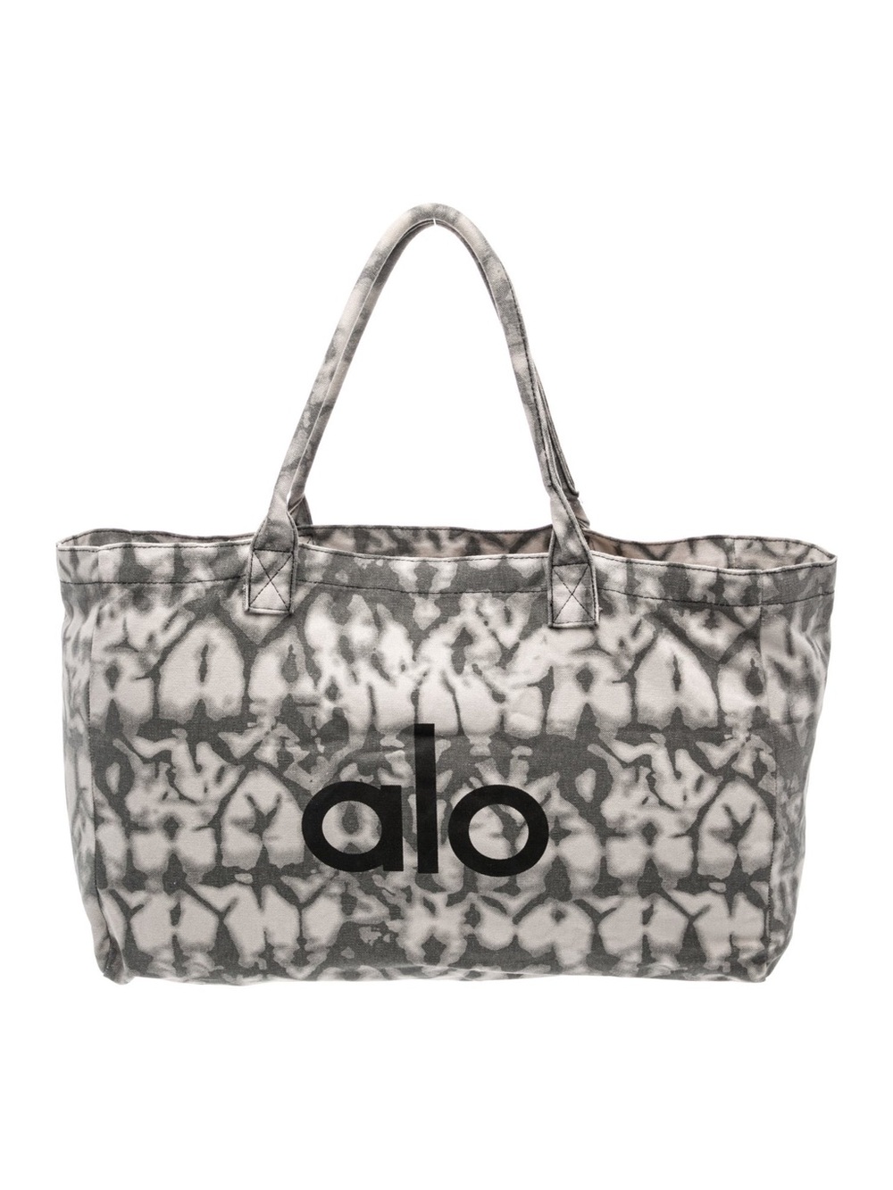 ALO Yoga Gray Tie-Dye Canvas Tote,NWT, Gym, Weekend, Shopping, Beach